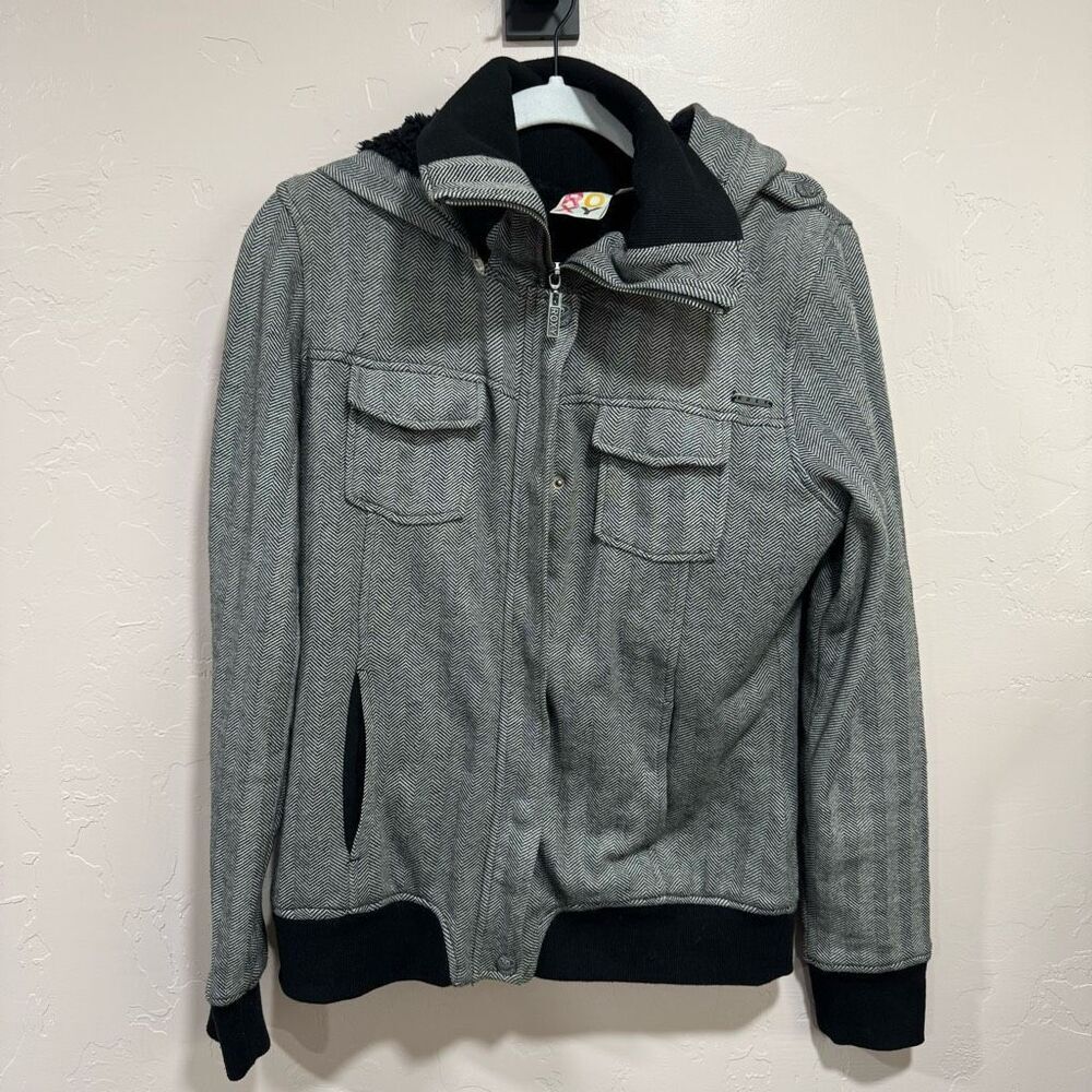 Roxy Jacket Full Zip Jacket Collared Jacket Snap … - image 1